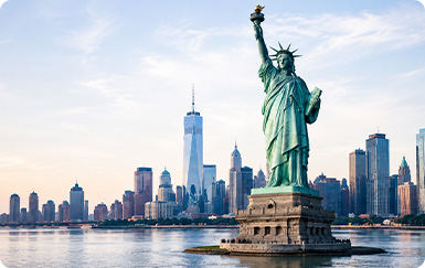 North America market skyline